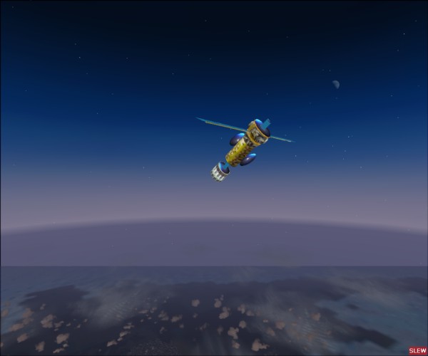 Fly A Satellite In Flightsim Fs2004/Fs9 At Breakneck Speed..the Msfs Default Effects And Z