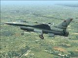 Fs2004 Baf 50 Years 349 F-16 Repainted Textures For Kirk Ollsons Fantastic F-16 In Belgian