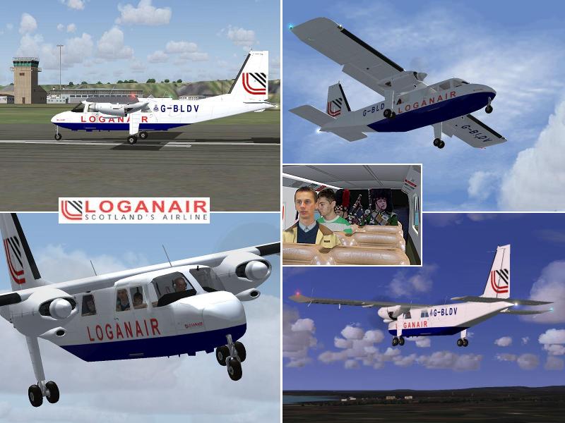 Fs2004/Fs2002 Britten Norman Bn-2 Islander Loganair G-Bldv Bn-2B-26 Islander G-Bldv (Cn 21