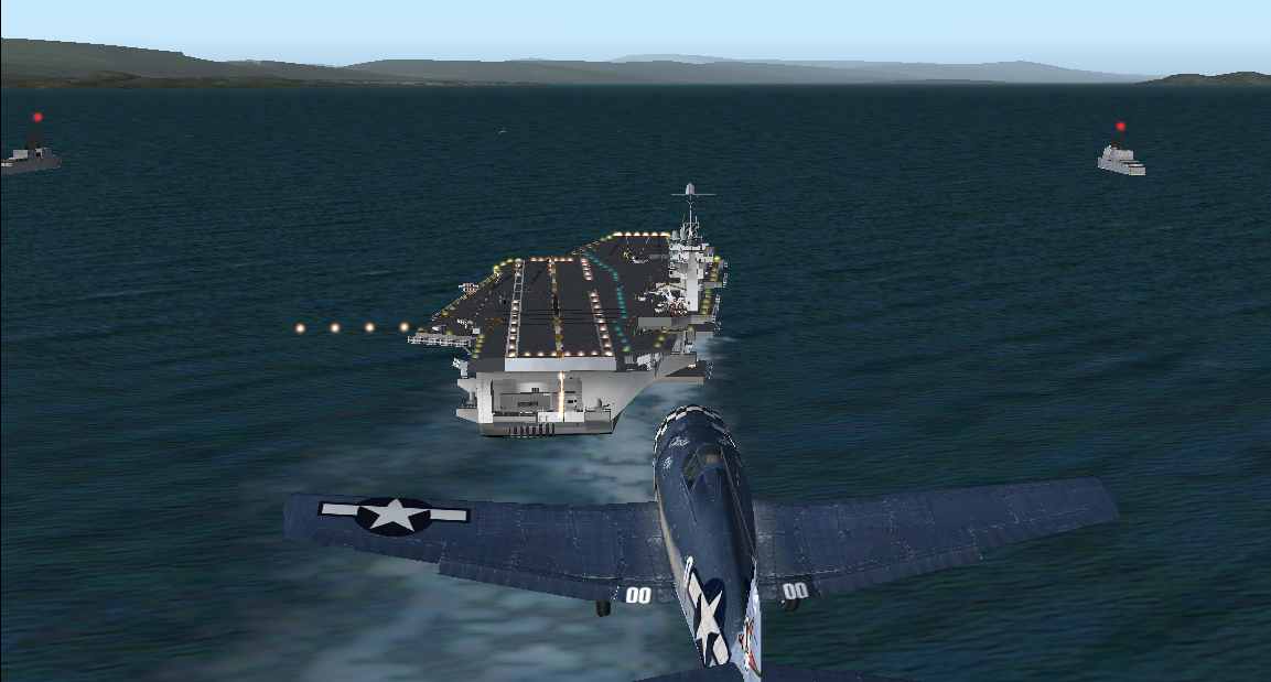Improved / Updated Version Two Fictitious Nimitz Class Aircraft Carriers Sailing In Britis