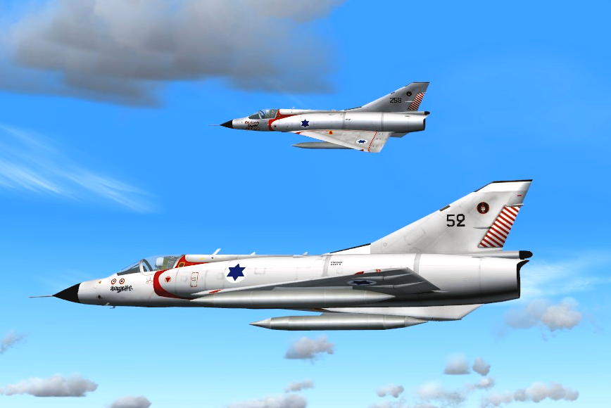 Fs2004 Dassault Mirage Iiicj Shahak This Bundle Includes Textures For Two Famous Israeli A