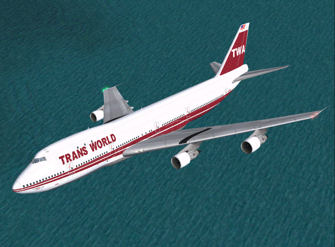 Fs2004 Twa Boeing 747-156 (N133Tw)