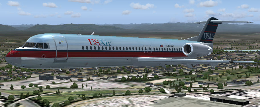 Fs2004 Aircraft Usair Fokker 100 Repaint
