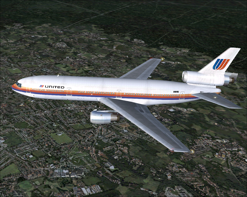 Fs2004 United Airlines Mcdonnell Douglas Dc10-10 (N1819U)