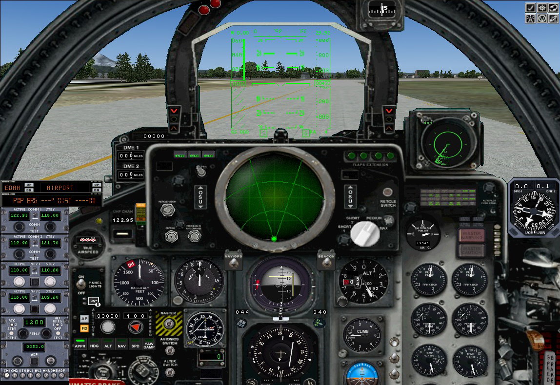 Fs2004 Phantom F-4E/F - Supplement This File Is A Summary Of Textures, With Panel And A Mi