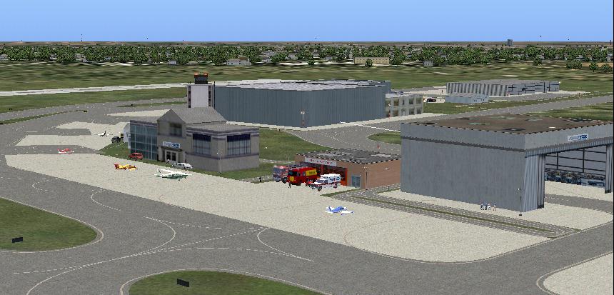 Fs2004 Scenery-Willard Airport Is One Of Exclusively A Handful Of Commercial Airports In T