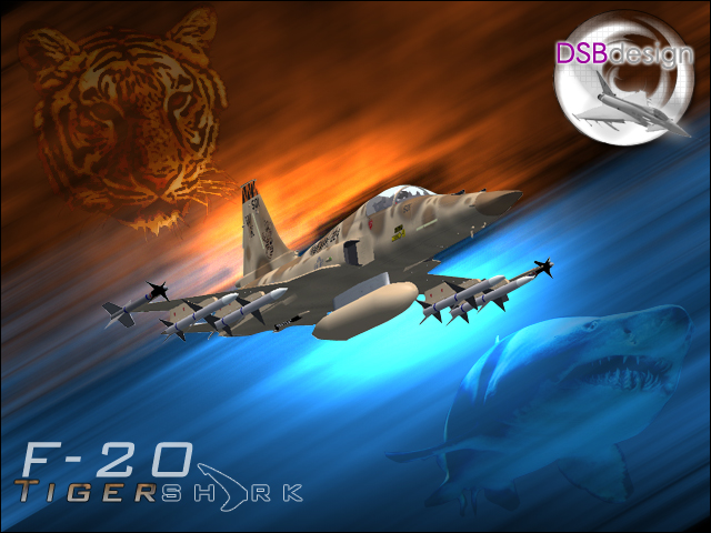 Fs2004 Dsb - Northrop F-20 The Northrop F-20 Tigershark Is A Mach 2 Class Single-Seat Ligh