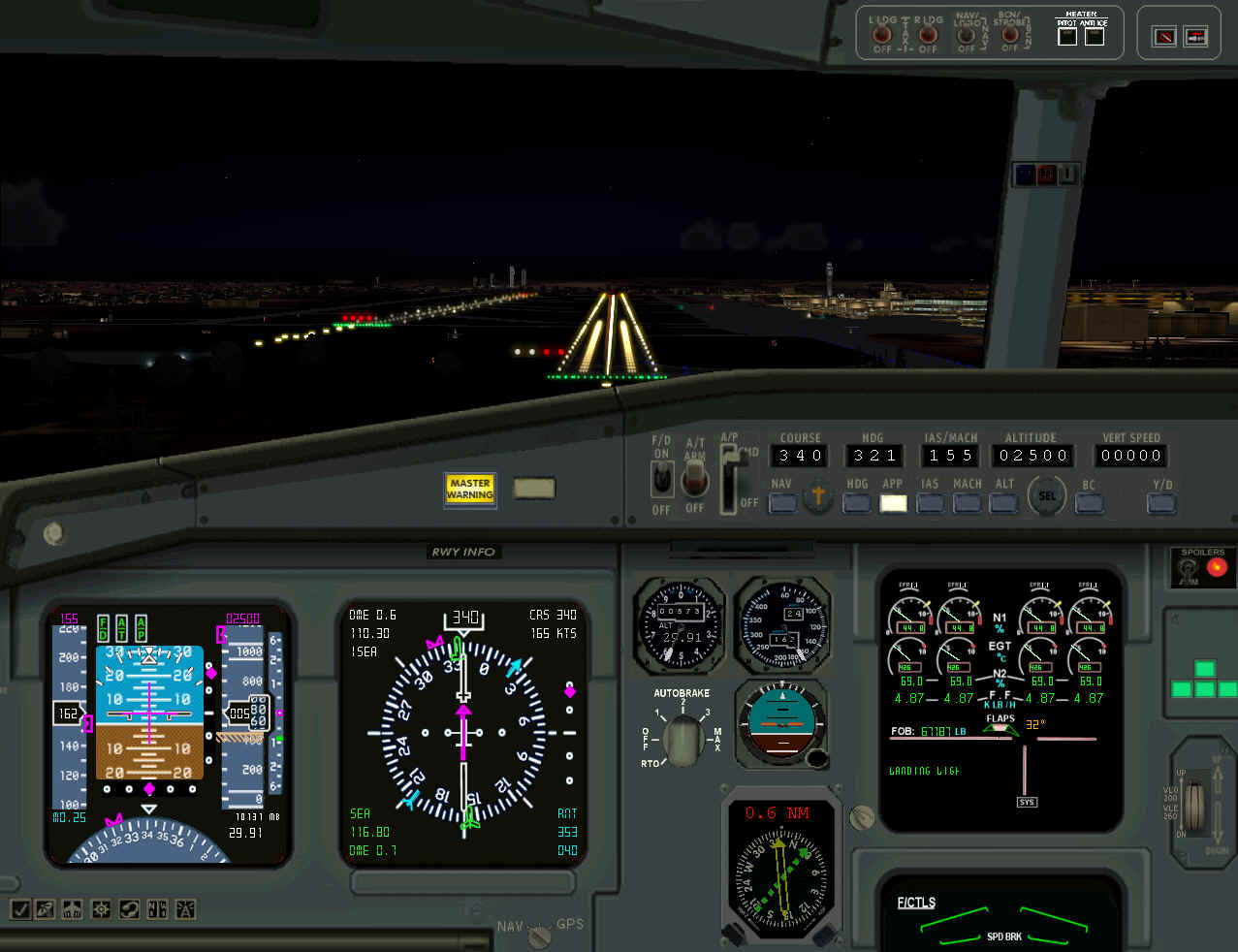 Airbus A3340 Panel For Flightsim Fs2004/Fs9