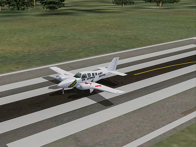 Fs2004 Default Beechcraft Baron Rtw Enterprise Repaint