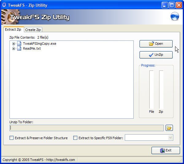 Tweakfs Zip Utility For Fs2004 () Version 1.0