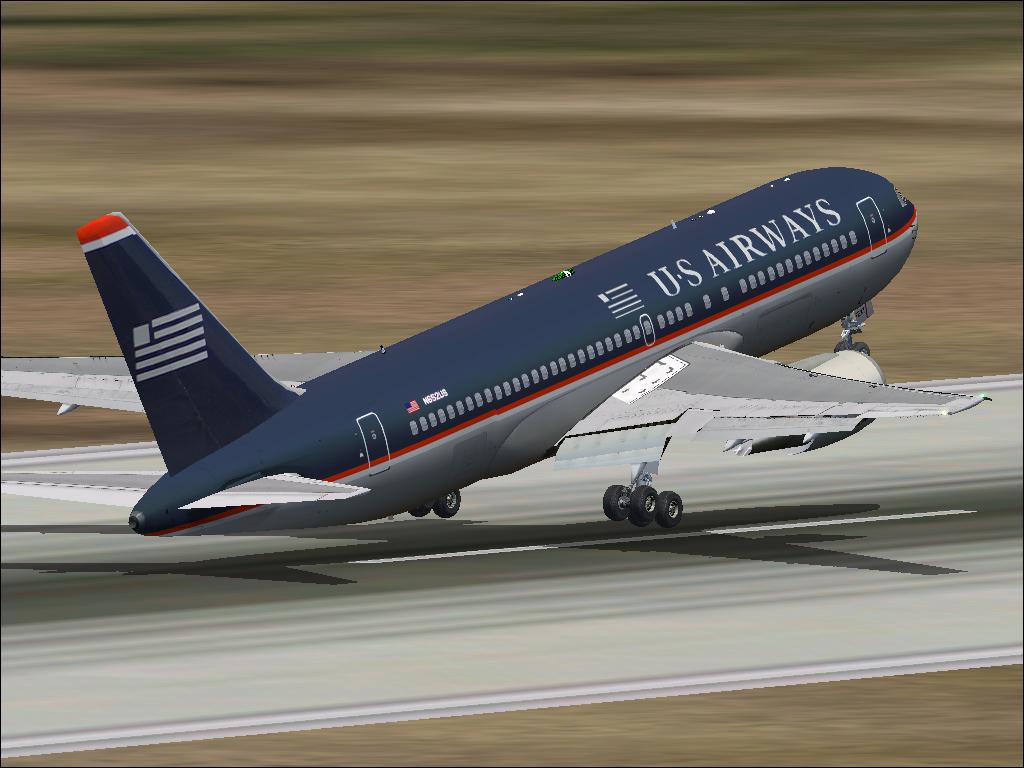 Us Airways Project Opensky Boeing 767-200 V4 For Fs2004 Exclusively Copyrights: Airplane M