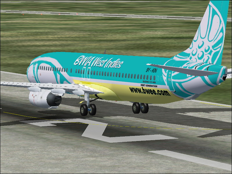 Fs2004 Boeing 737-8Q8 9Y-Kin Bwia West Indies If You Want To Go To The West Indies, Why Do
