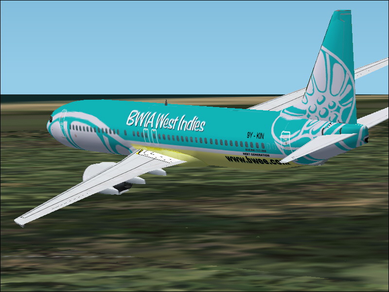 Fs2004 Boeing 737-8Q8 9Y-Kin Bwia West Indies If You Want To Go To The West Indies, Why Do
