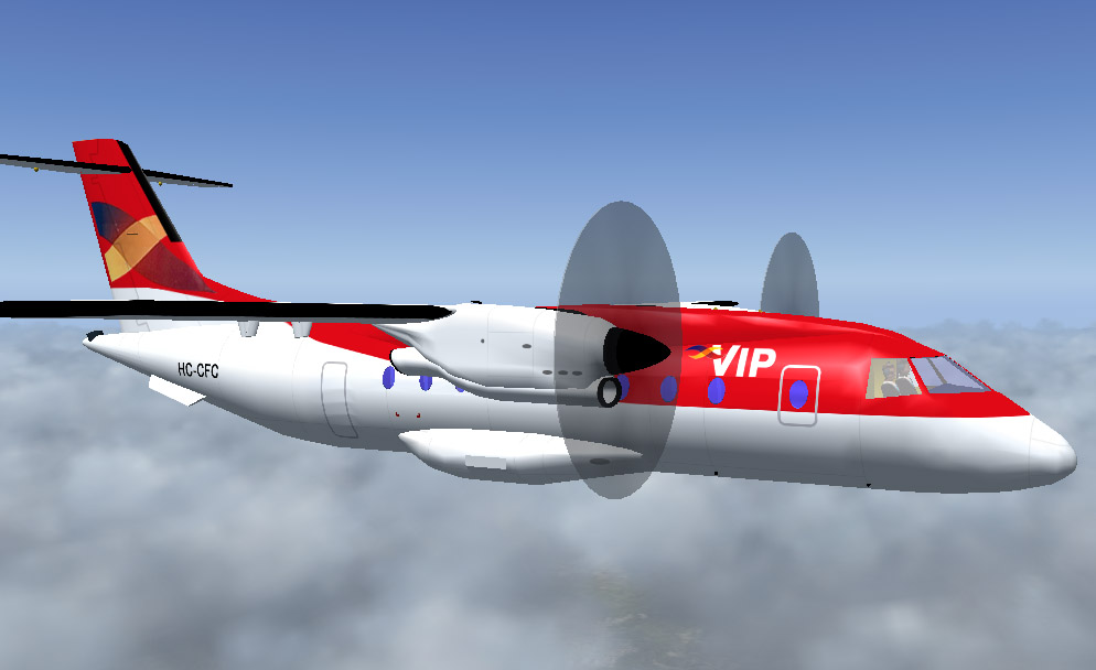 Dornier Do-328 Club Vip Ecuador Hc-Cfc For Flightsim Fs2004/Fs9 / Acof Original Model: Rob