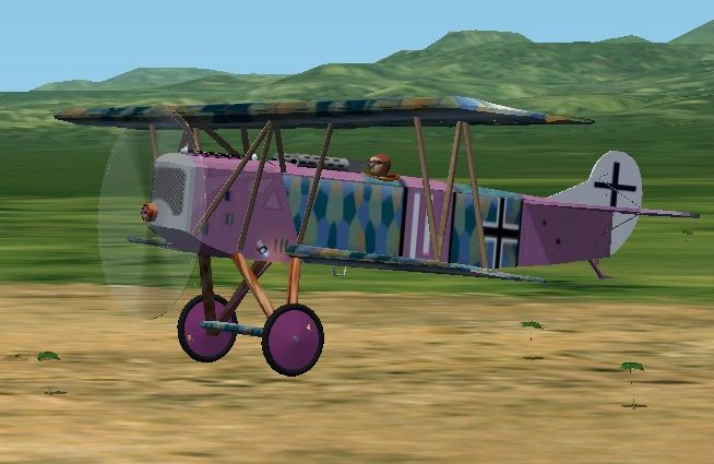 Cfs2/Fs2002/Fs2004 Fokker D Vii Ww1 Bipe