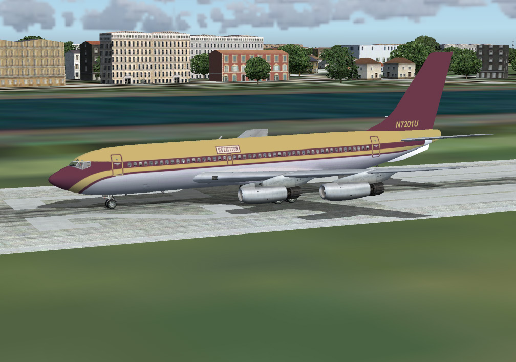 Fs2004 Boeing 720-022, 1973 Led Zeppelin Tour (Textures Only) — 1
