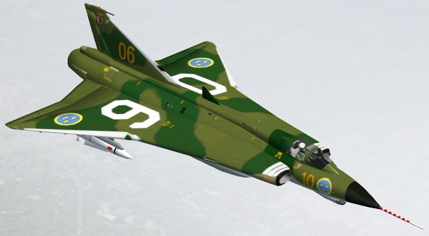 Fs2002/Fs2004 Saab J35 Draken
