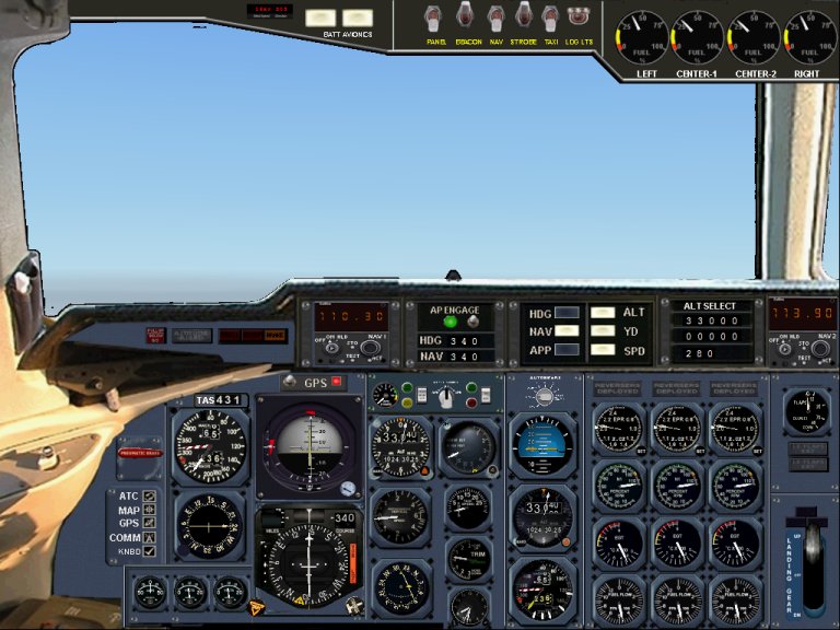 Dc-10 Panel By David Reed, Eastern Virtual Airlines