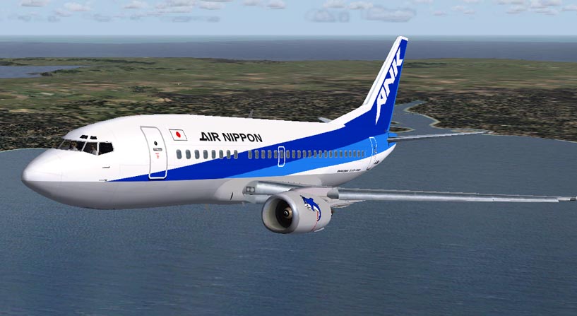Ank Super Dolphin Boeing 737-500 Repainted By Chris Takahashi Aircraft By Ffx Team