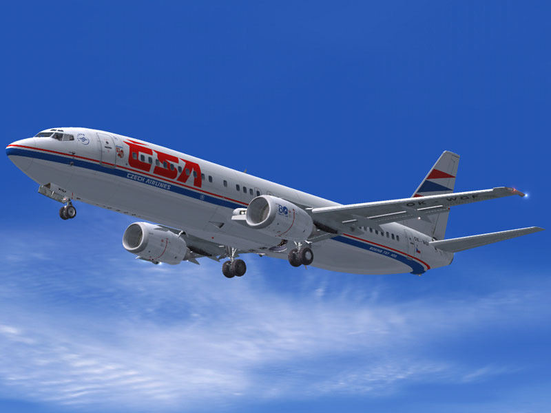 Original Repaint Of Fiftynorth Simulation Boeing 737-4Y0 Czech Airlines Ok-Wgf, Jihlava Fi