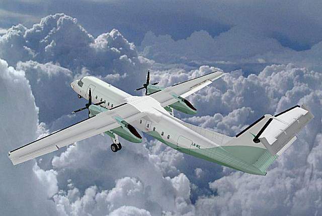 Fs2004 - Wideroe Textures Exclusively For Aircraft Mjc Dash 8 Q 300 Developer: Fsquality/M