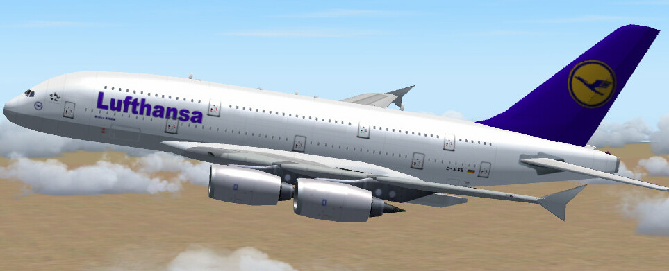 Airbus A380 Lufthansa, Version 10, , For Fs2004