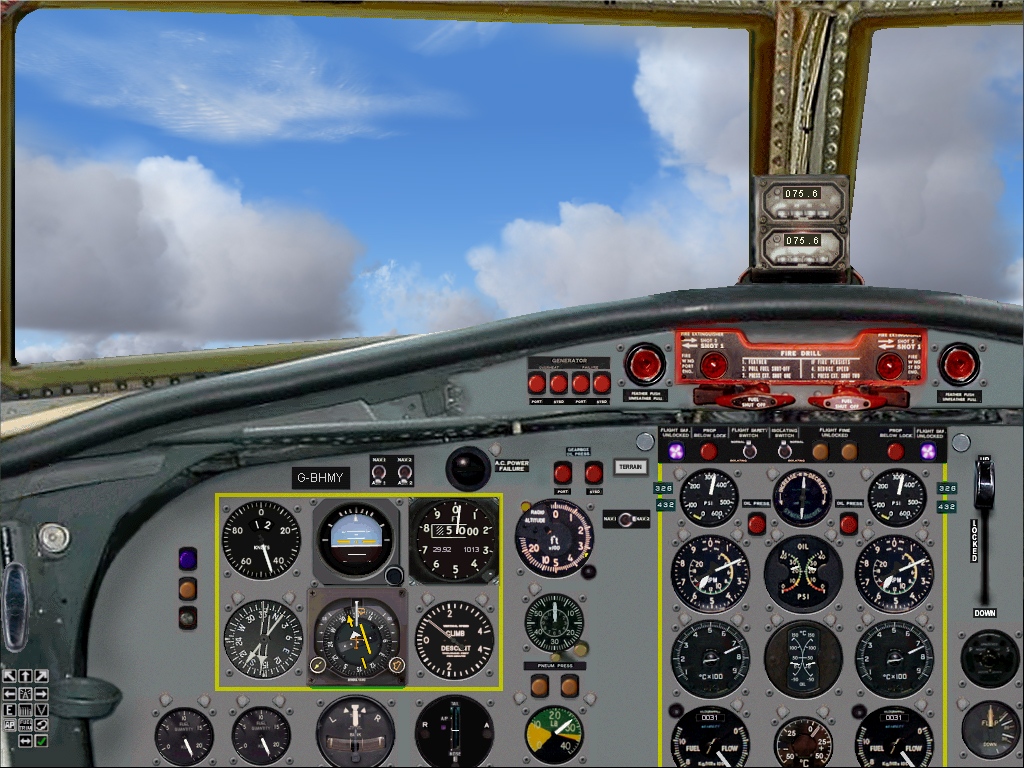 Fs2004 Fokker F.27 Mk200 Panel