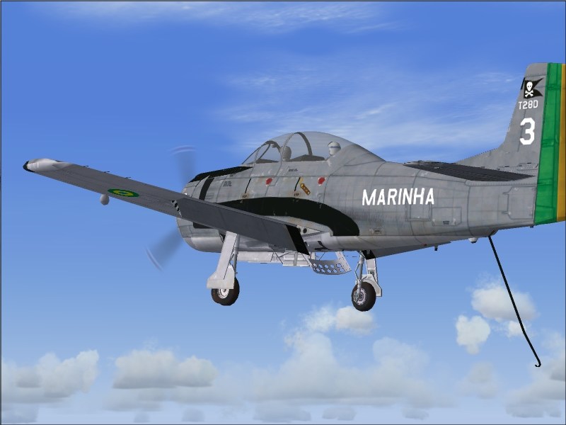 T28C Brazil Fs2004 T28C Trojan In Colours Of Marines And Brazilian Air Force, Project Fab