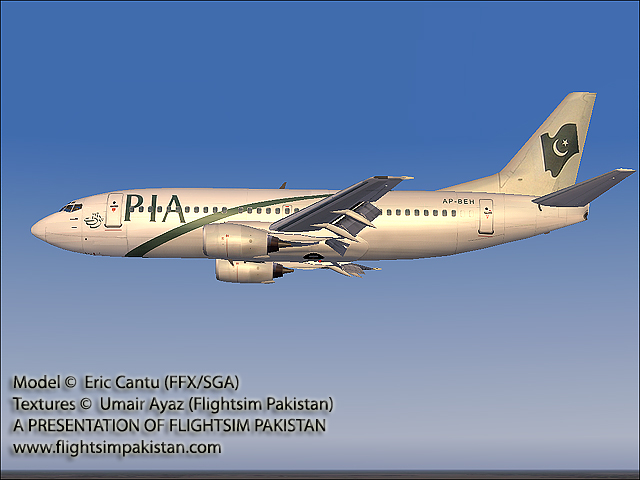 Flight Simulator 2004 Pia Boeing 737-300 Registration:ap-Beh