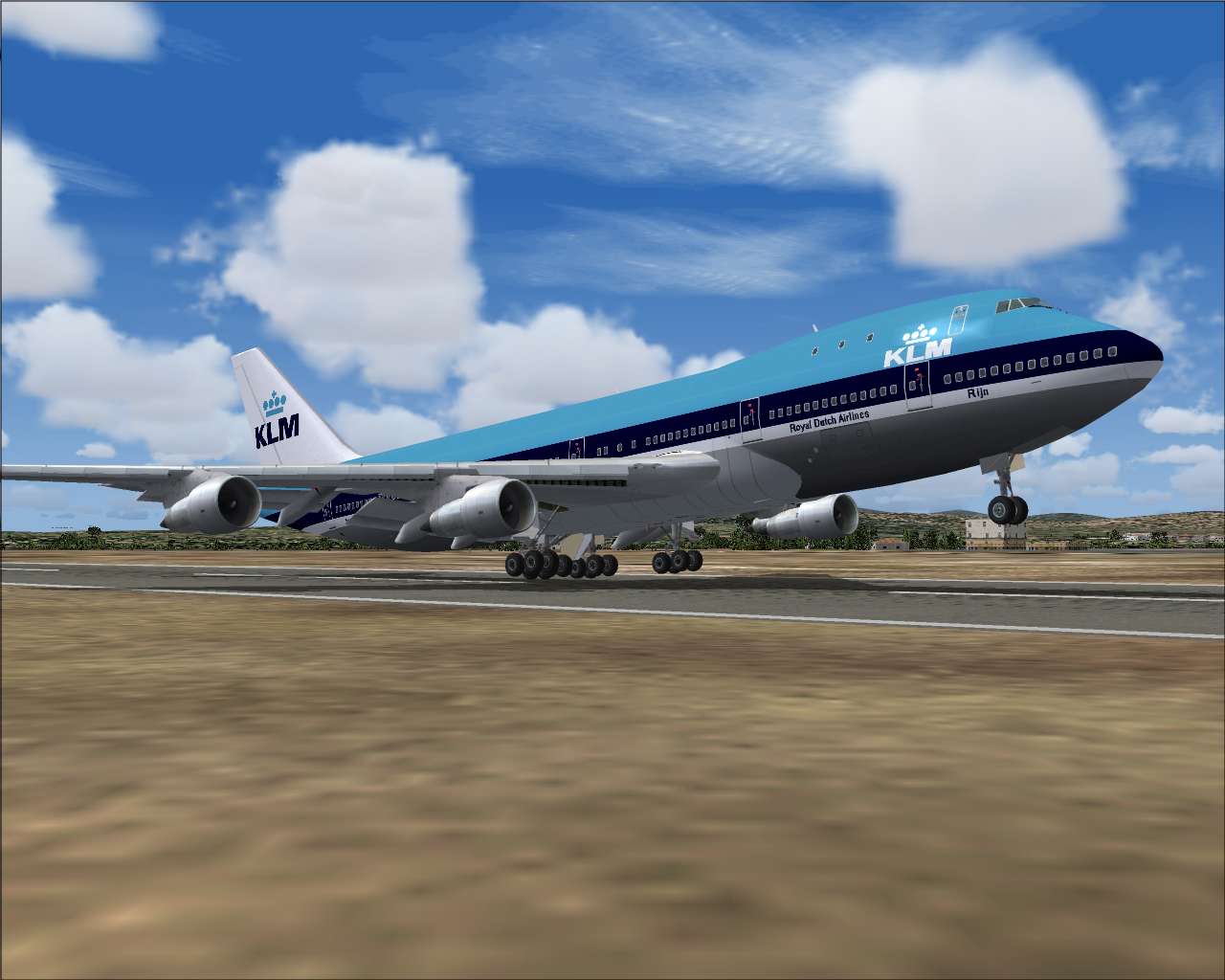 Fs2004 Boeing 747-200 Klm Nc Rijn (Ténérife 1977 )