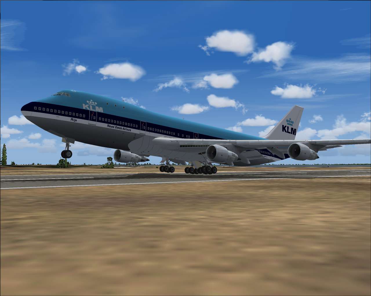 Fs2004 Boeing 747-200 Klm Nc Rijn (Ténérife 1977 )