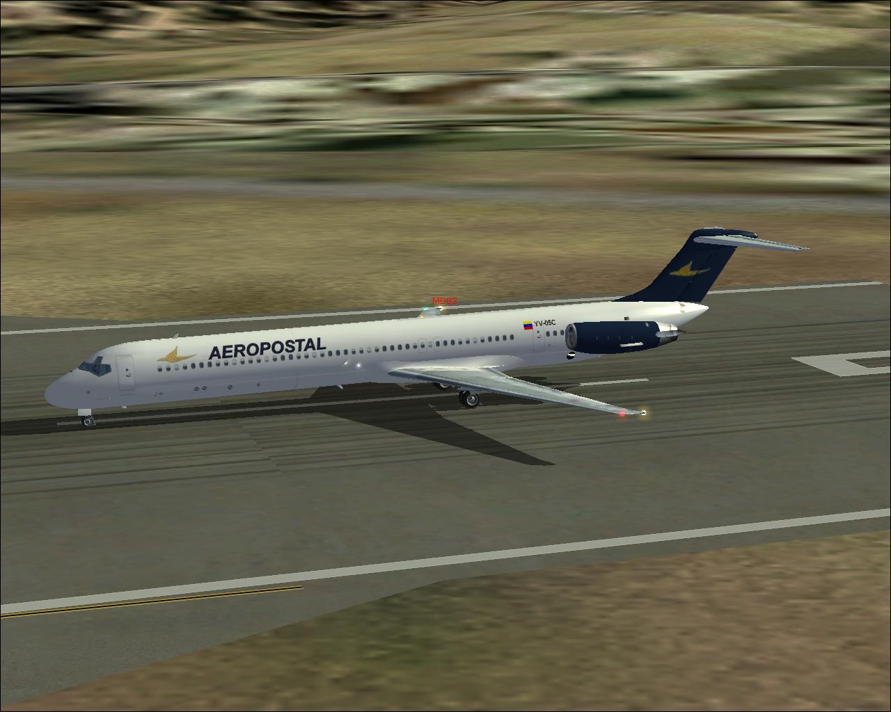 Mcdonnell Douglas Md-82 Aeropostal Registration Yv-05C — 1