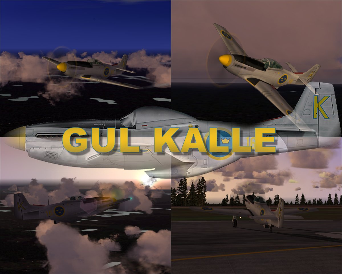 Fs2002/2004 A Swedish P-51D History: The First Of 5 Variations To Come Of The Swedish P-51 — 1