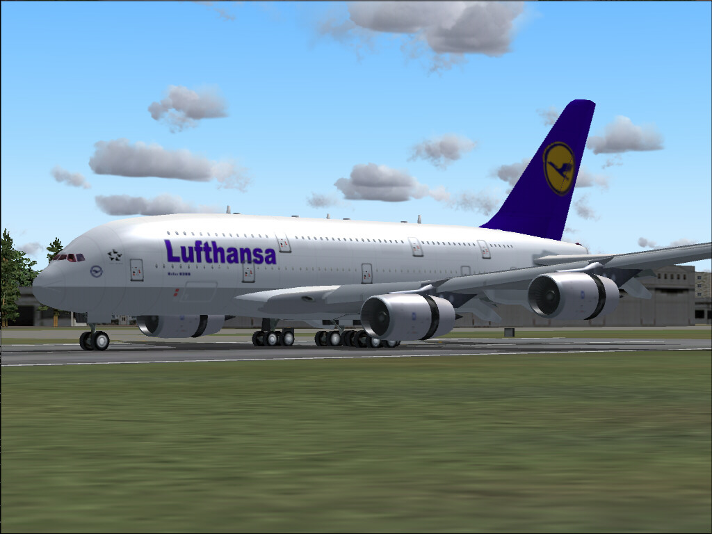 New Airbus A380 - Industrie House 2 , For Fs2004, Authentic Sidebox And Flaps Texturen, Th