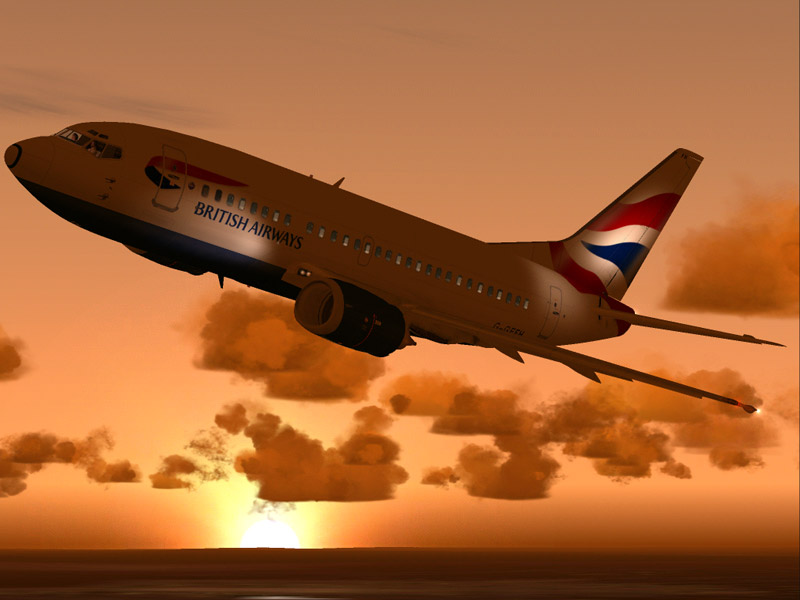 Original Textures Repaint Of Fiftynorth Simulation Boeing 737-5H6 British Airways G-Gffh F