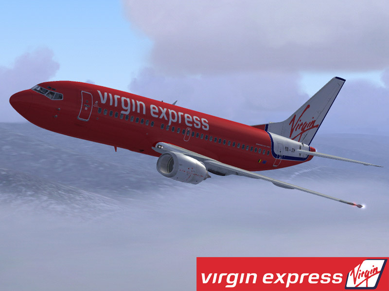 Fiftynorth Simulation Boeing 737-3M8 Virgin Express Oo-Ltm For Msfs2004 Repaint This File