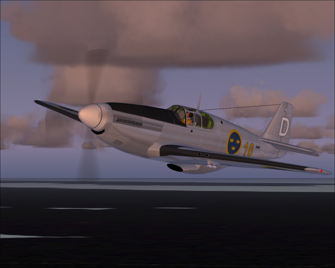 Fs2002/2004 A Swedish P-51B History: The First Of 5 Variations To Come Of The Swedish P-51