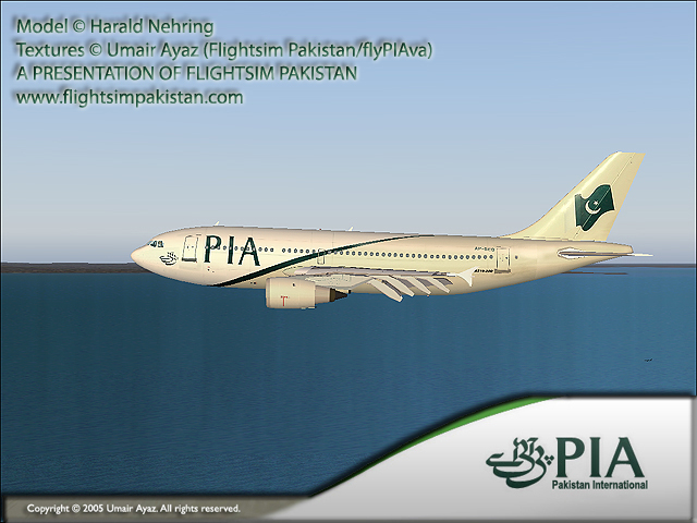 Flight Simulator 2004 Pia Airbus A310-300 Registration: Ap-Beg