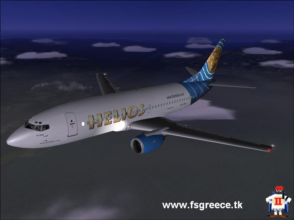 Fs2004 - Boeing 737-31S Helios Airways Model: Ffx 737-300 Repaint: Matteo Arrotta ( Www.fs