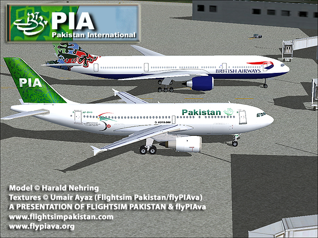 Fs2004 Pia Airbus A310-300 Registration: Ap-Beg