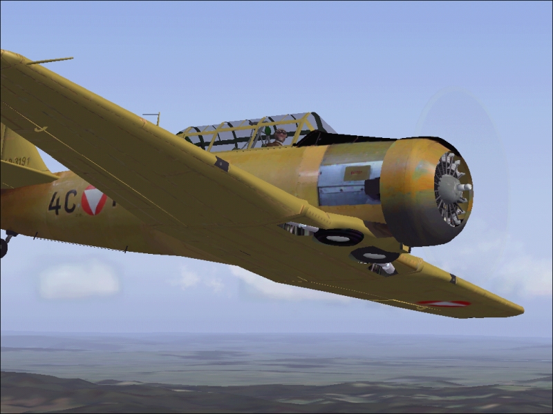 Fs2004 Na Lt-6G Texan Austrian Airforce This Specific Aircraft 4C-Te Can Be Seen In The Ex