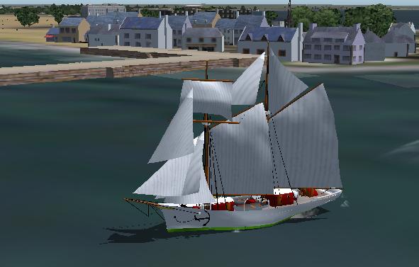 Here Is A Nice Schooner Used For Training Of French Navy Cadets