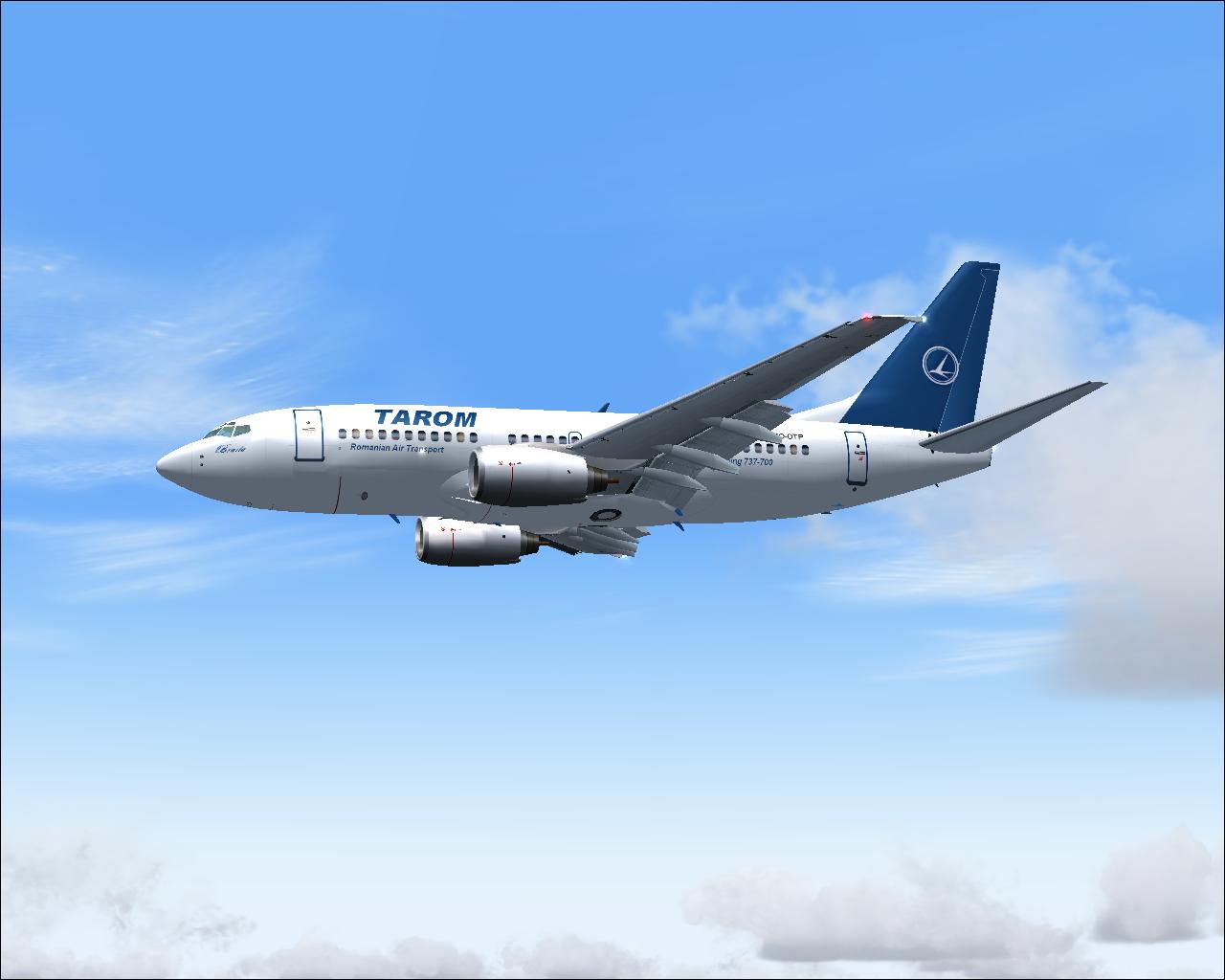 Fs2004 - Tarom (Romanian Air Transport) Repaint Fromt The Original Model By Kittyhawk, Fli