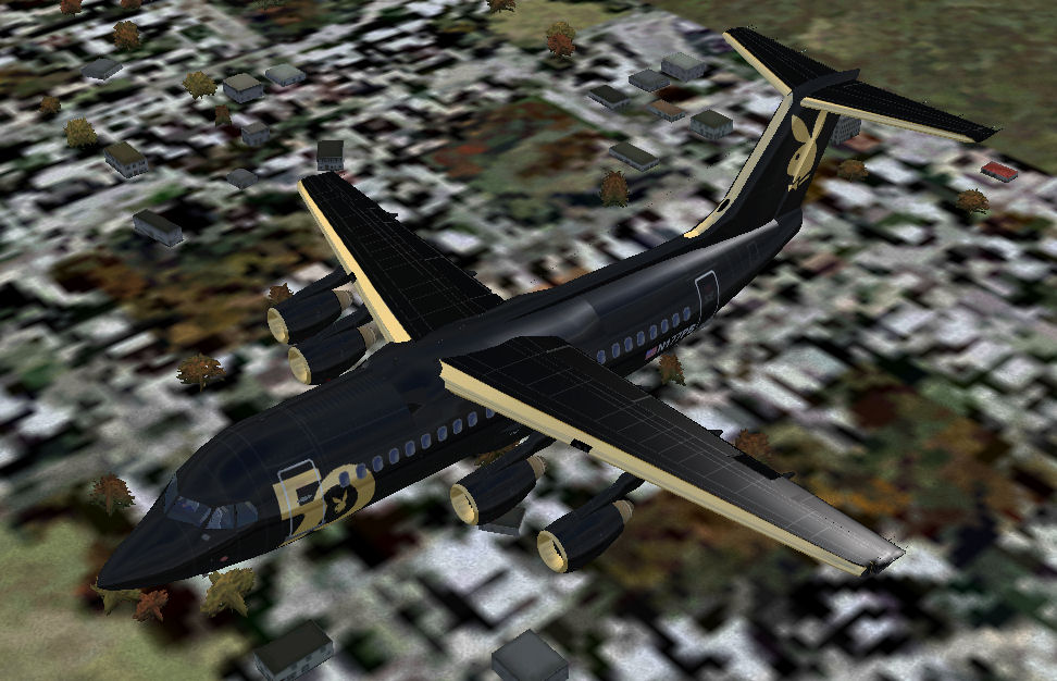 Flight Simulator 2004 Bae 146-50Th Anniversary Playboy Edition The Bae 146-200 Was The Fir