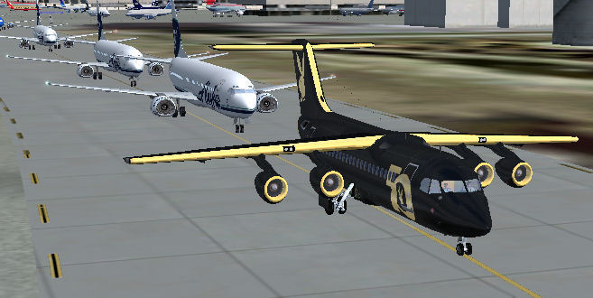 Flight Simulator 2004 Bae 146-50Th Anniversary Playboy Edition The Bae 146-200 Was The Fir