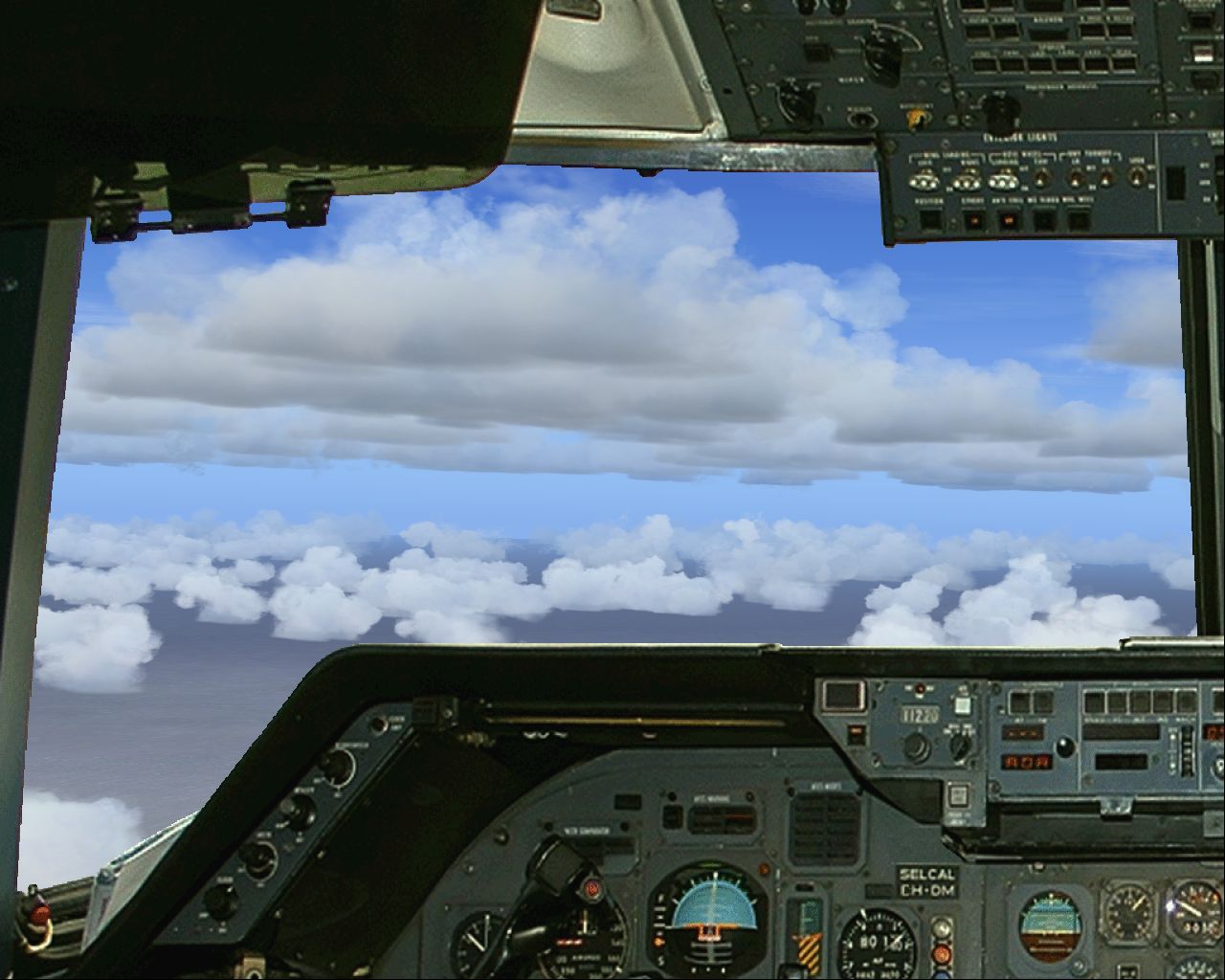 Fs2004 - Picturereal Panel Lockheed L-1011 Tristar With Full Internal Views Incl — 1