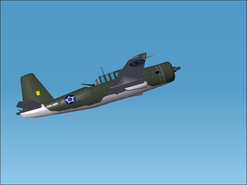 Fs2004/Cfs-3 Vultee V-72 A-31/A-35 Vengeance Fab Wwii Colors Vultee Vengeance In Fab Color — 1