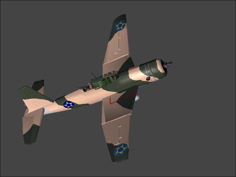 Fs2004/Cfs-3 Vultee V-72 A-31/A-35 Vengeance Fab Wwii Colors Vultee Vengeance In Fab Color