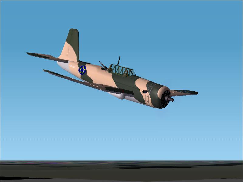 Fs2004/Cfs-3 Vultee V-72 A-31/A-35 Vengeance Fab Wwii Colors Vultee Vengeance In Fab Color