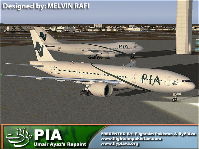 Fs2004 Pia Boeing 777-200 Er Registration: Ap-Bgk — 1